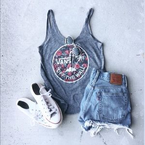 🌺Vans Floral Circle Palm Tank🌵